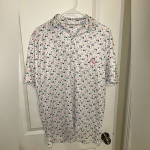 Rhoback Men's Polo - Golf Activity Patten